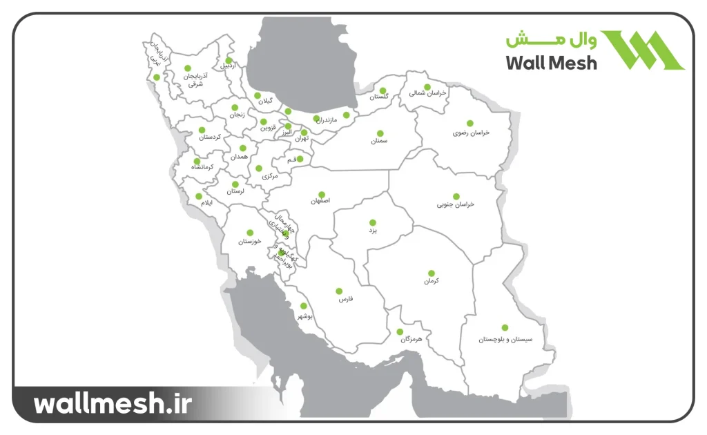 قیمت وال مش در ایران